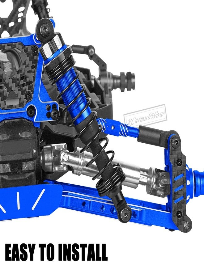 ممتص صدمات RCarmubWow RC، قطع غيار مُحسّنة لسيارات Jato 4X4 بدون فرش بمقياس 1/10، وJato 4X4 VXL، ممتصات صدمات أمامية وخلفية من سبائك الألومنيوم، بديل للرقم 7462، لون أزرق داكن - Image 4